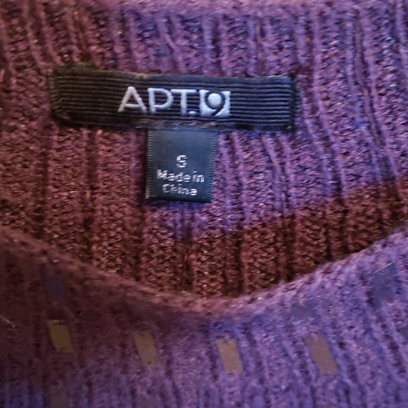 Dark purple sequin sweater - Picture 3 of 4